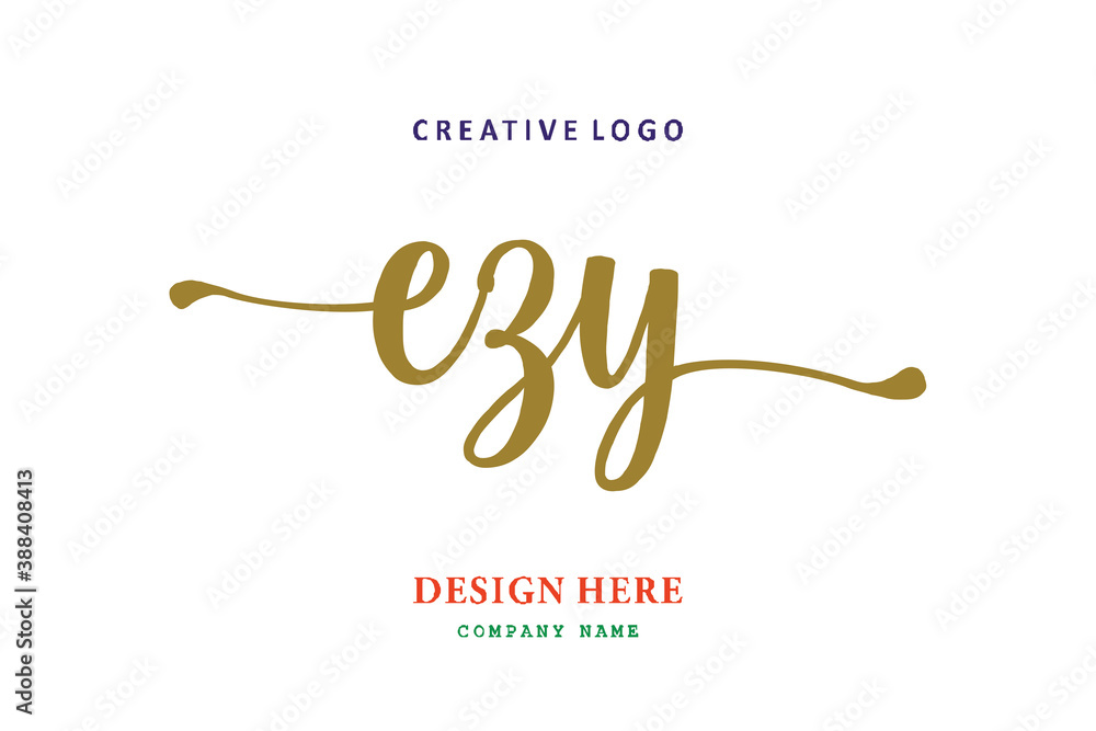 EZY lettering logo is simple, easy to understand and authoritative EZY lettering logo is simple, easy to understand and authoritative