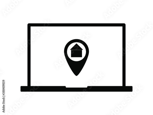 laptop pointer label house