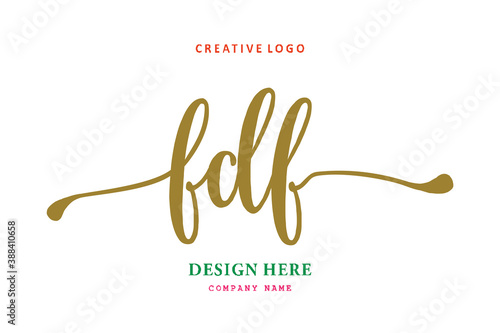 FDF lettering logo is simple, easy to understand and authoritative