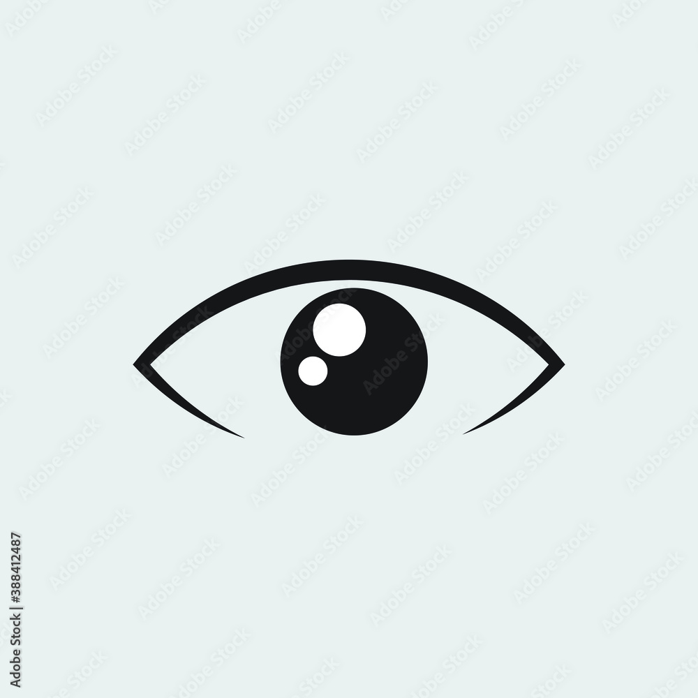 Eye black icon design. vector illustration