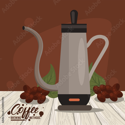 percolator coffee brewing method icon