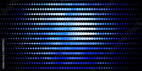 Dark BLUE vector backdrop with dots.