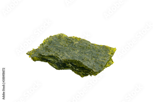 The cooked seaweed is placed on a white background.