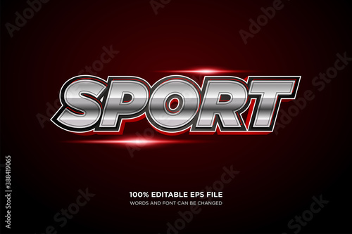 Sport text style effect
