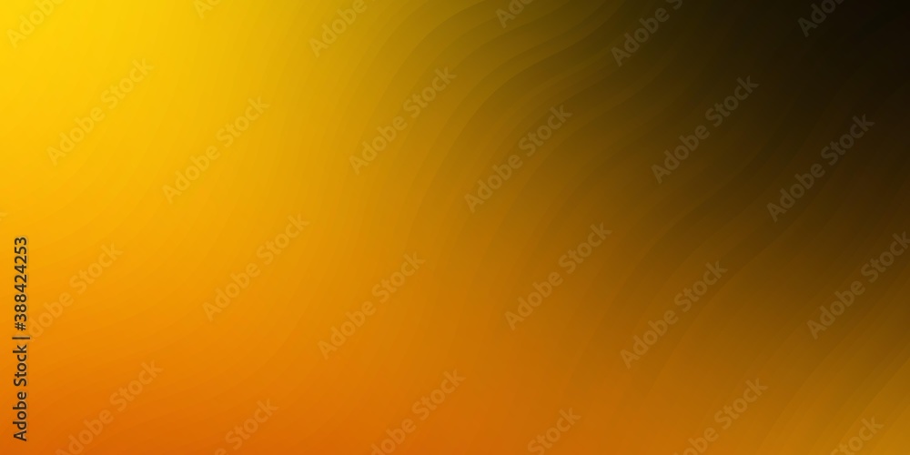 Dark Orange vector background with curved lines. Dark Orange vector background with curved lines.