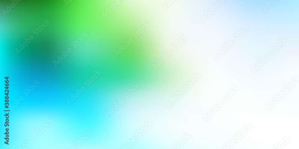 Light blue, green vector blurred template. Light blue, green vector blurred template.