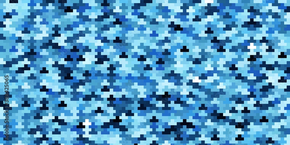 Fototapeta premium Light BLUE vector background with rectangles.