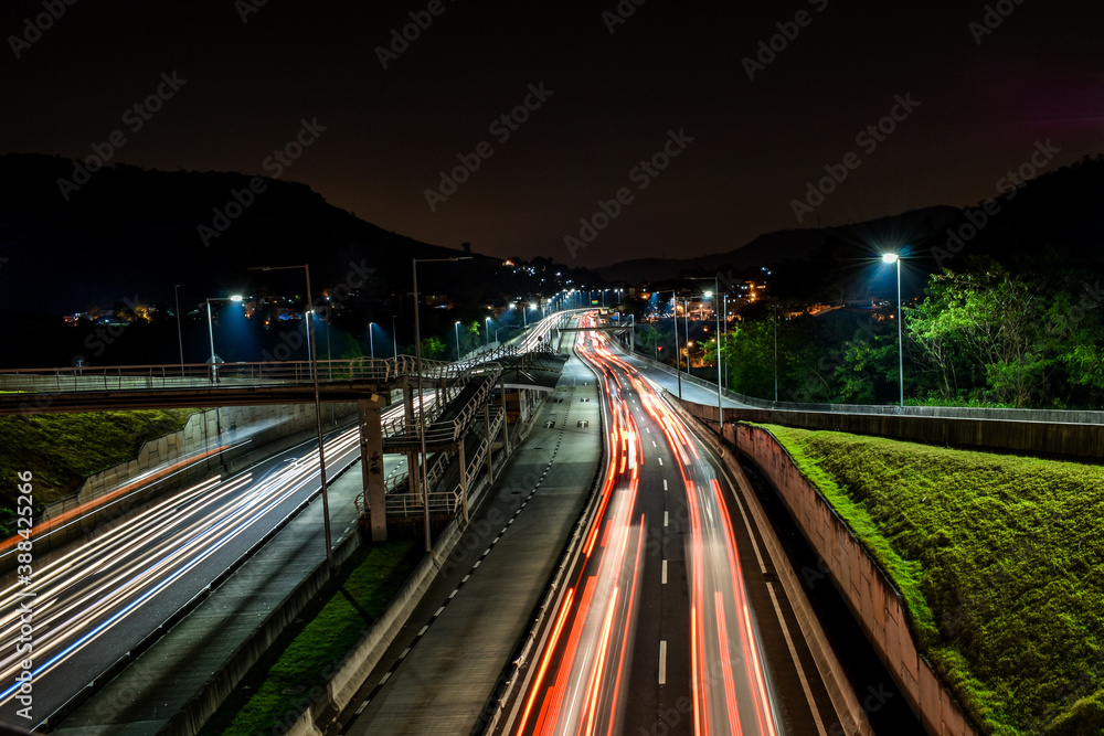 Fototapeta premium traffic at night