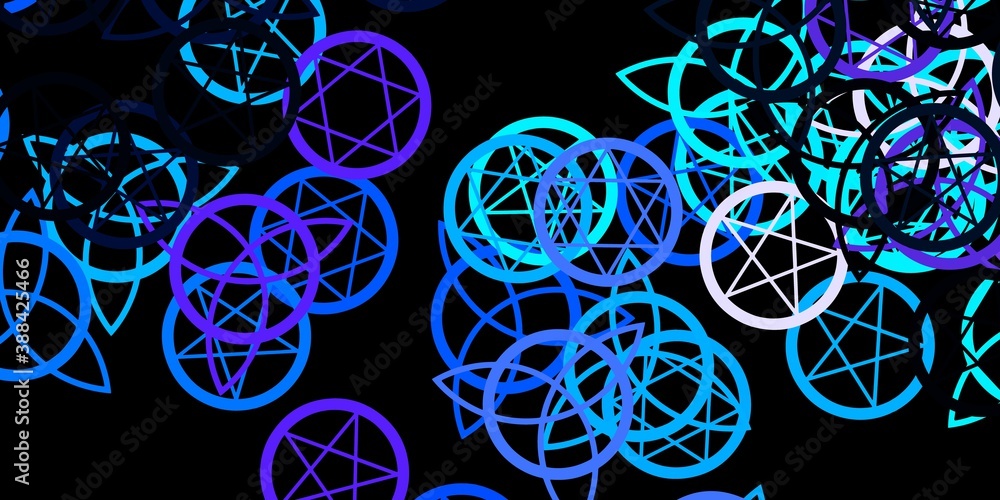Dark Pink, Blue vector template with esoteric signs. Dark Pink, Blue vector template with esoteric signs.