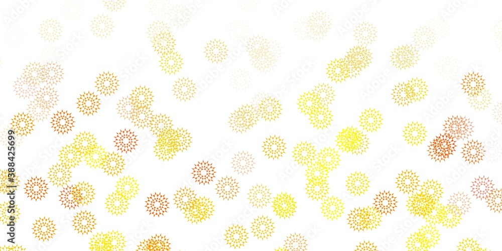 Light yellow vector natural layout with flowers. Light yellow vector natural layout with flowers.