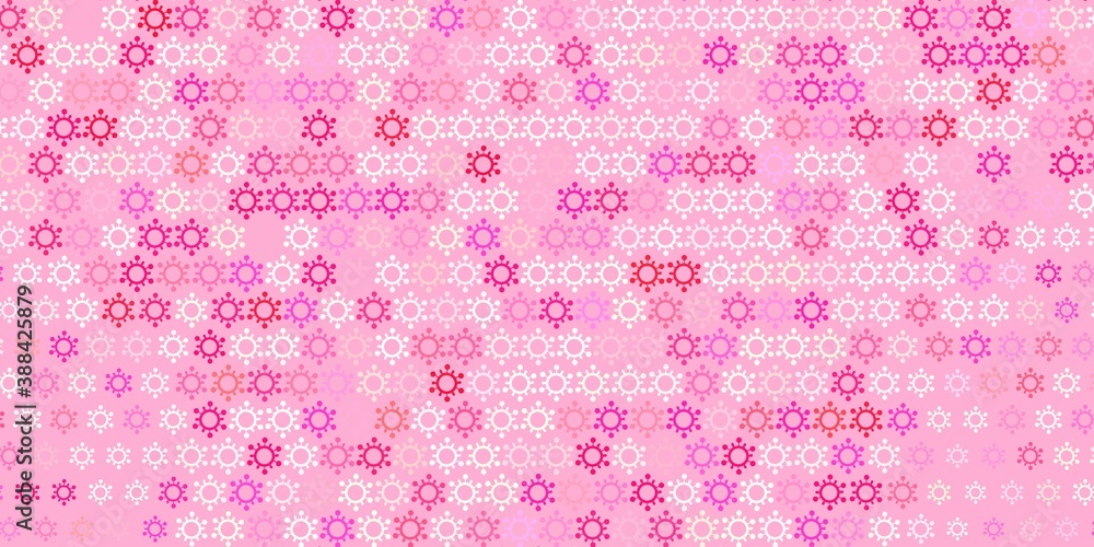 Light red vector texture with disease symbols. Light red vector texture with disease symbols.