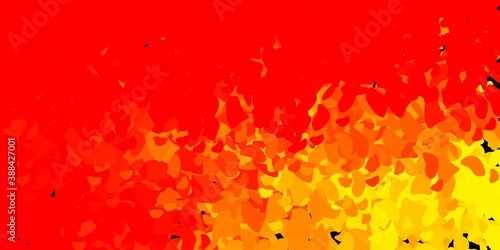 Light red  yellow vector template with abstract forms.