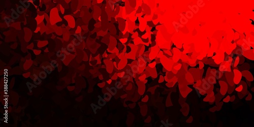 Dark red vector template with abstract forms.