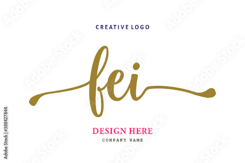 FEI lettering logo is simple, easy to understand and authoritative