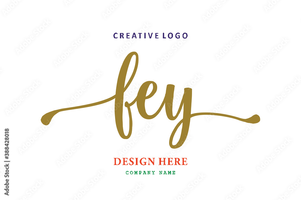 FEY lettering logo is simple, easy to understand and authoritative FEY lettering logo is simple, easy to understand and authoritative