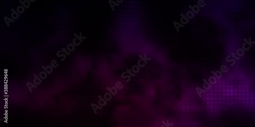 Dark Pink vector background with spots.