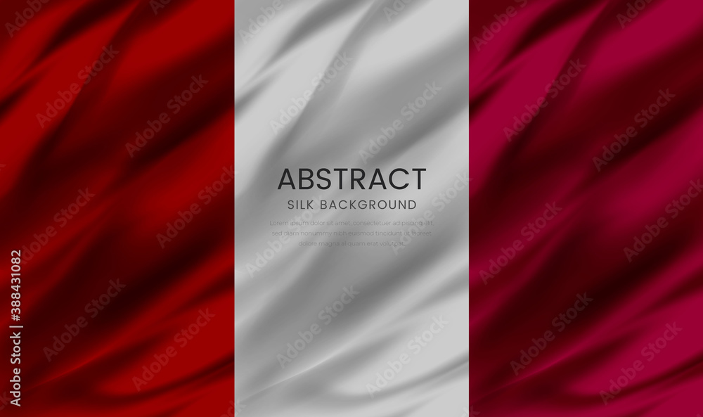 abstract 3d waving silk vector background set with 3 color variation easy to edit