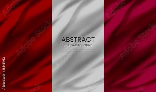 abstract 3d waving silk vector background set with 3 color variation easy to edit