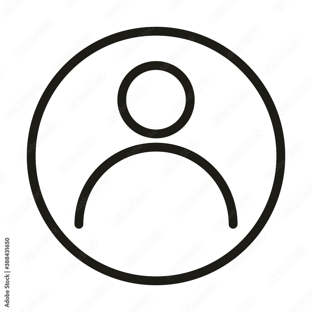 user interface social media avatar linear style user interface social media avatar linear style