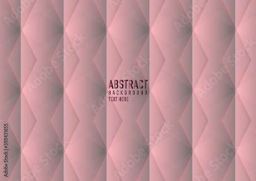 Polygon abstract on pink gradient background. Light pink gradient vector shining triangular pattern. An elegant bright illustration. The triangular pattern for your business design.