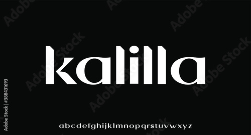 kalilla. the luxury and elegant font glamour style	
