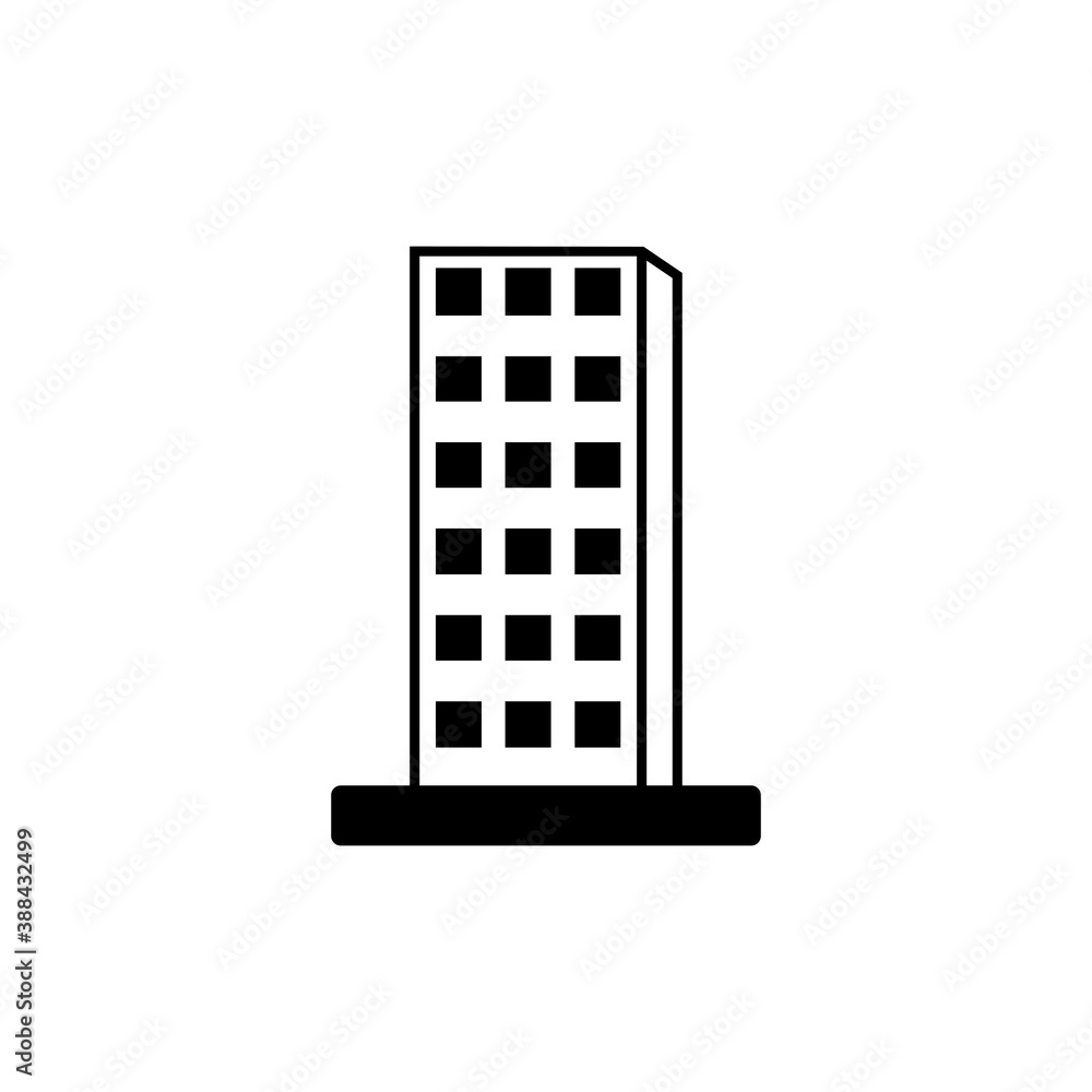 building icon vector symbol