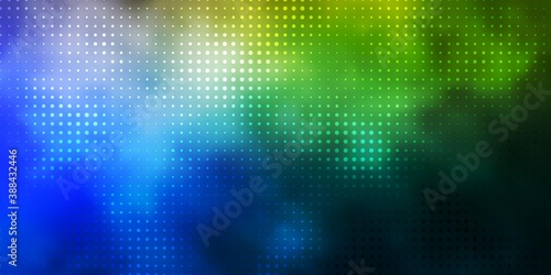 Light Blue, Yellow vector pattern with spheres.