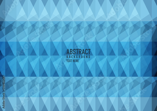 Polygon abstract on blue background. Light blue vector shining triangular pattern. An elegant bright illustration. The triangular pattern for your business design.