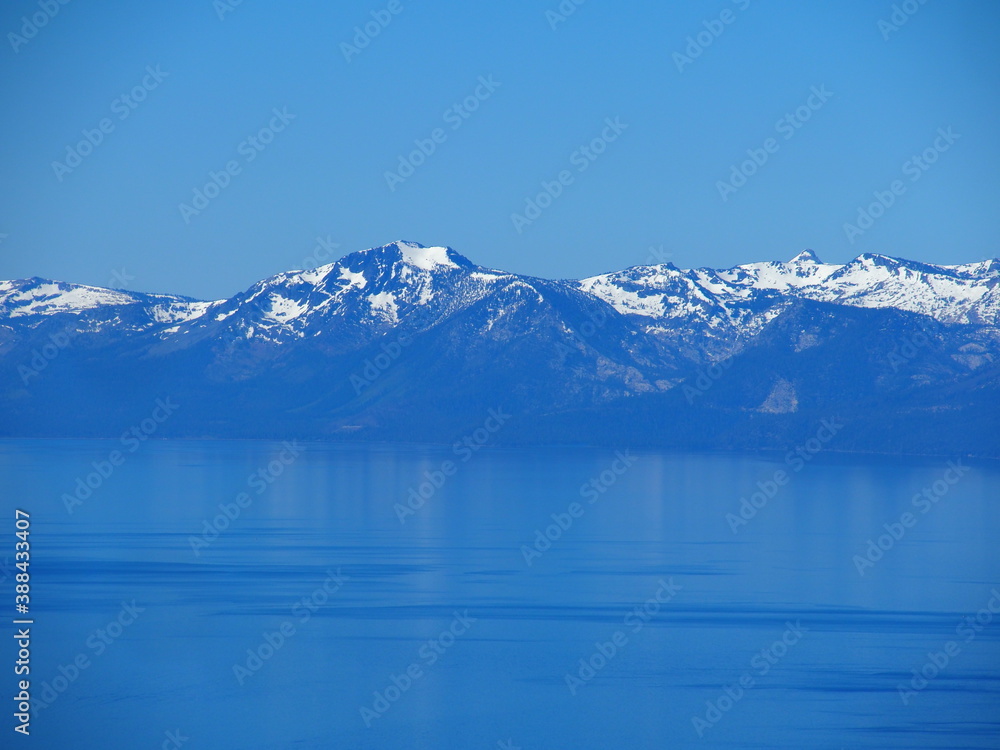 Blue Mountains Over Lake