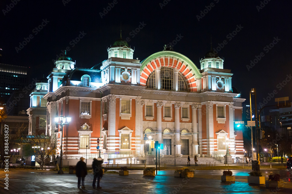 Fototapeta premium 大阪市中央公会堂夜景
