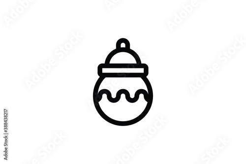 Coffee Shop Outline Icon - Coffee Bean Storage