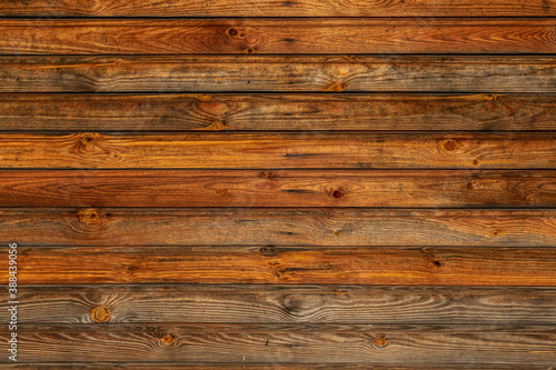 the texture of an old wooden Board. The wall of an old house, sheathed in boards.