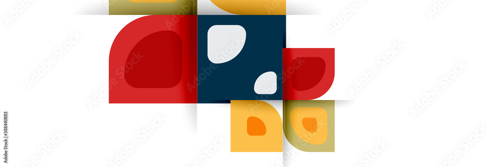 Set of vector modern geometric abstract backgrounds with repeating abstract round shapes patterns and shadow effects Set of vector modern geometric abstract backgrounds with repeating abstract round shapes patterns and shadow effects