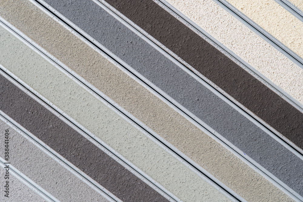 Fototapeta premium sample multicolor grout closeup interior decor construction interior work
