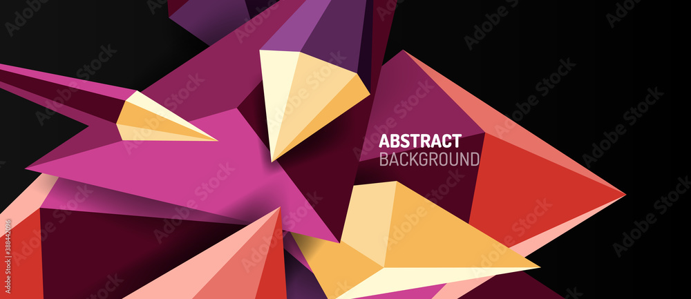 3d low poly abstract shape background vector illustration 3d low poly abstract shape background vector illustration