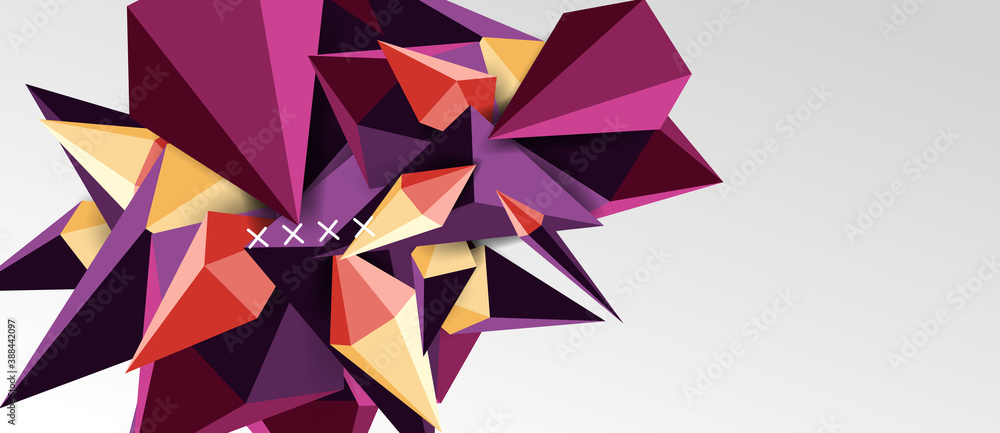 3d low poly abstract shape background vector illustration 3d low poly abstract shape background vector illustration