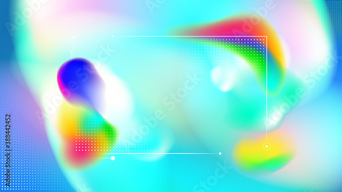 Fluid rainbow colorful frame abstract background