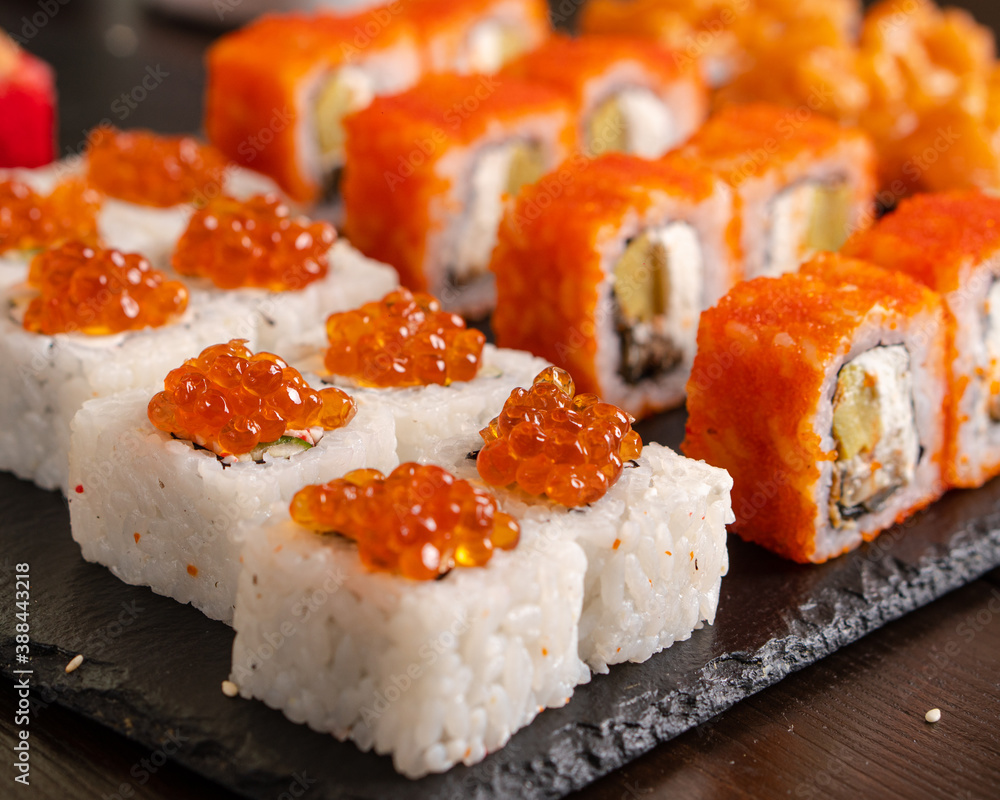 japanese sushi rolls set colourful japanese sushi rolls set colourful