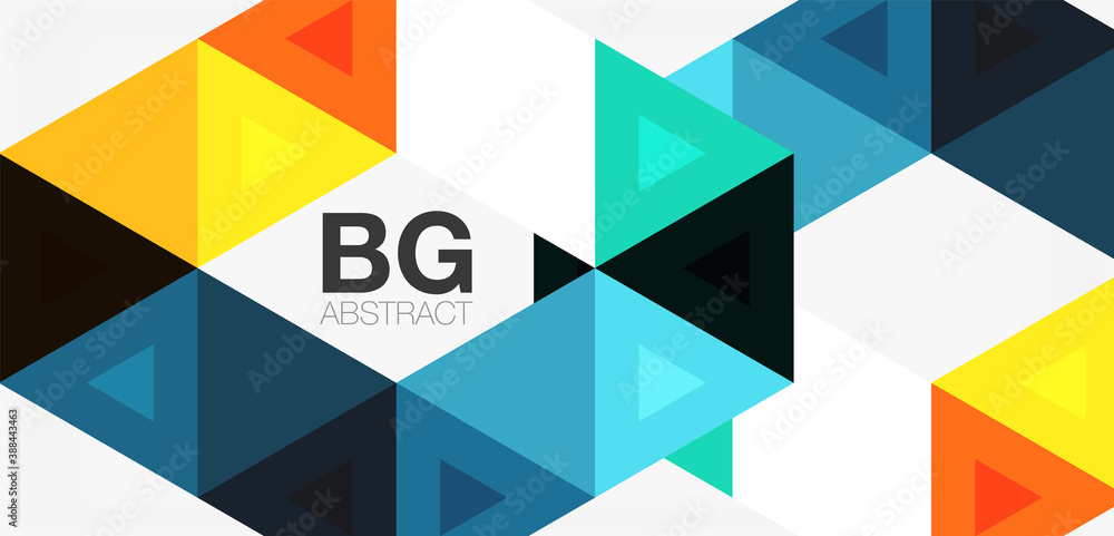 Mosaic triangle pattern abstract background for cover, banner, flyer and poster and other template Mosaic triangle pattern abstract background for cover, banner, flyer and poster and other template