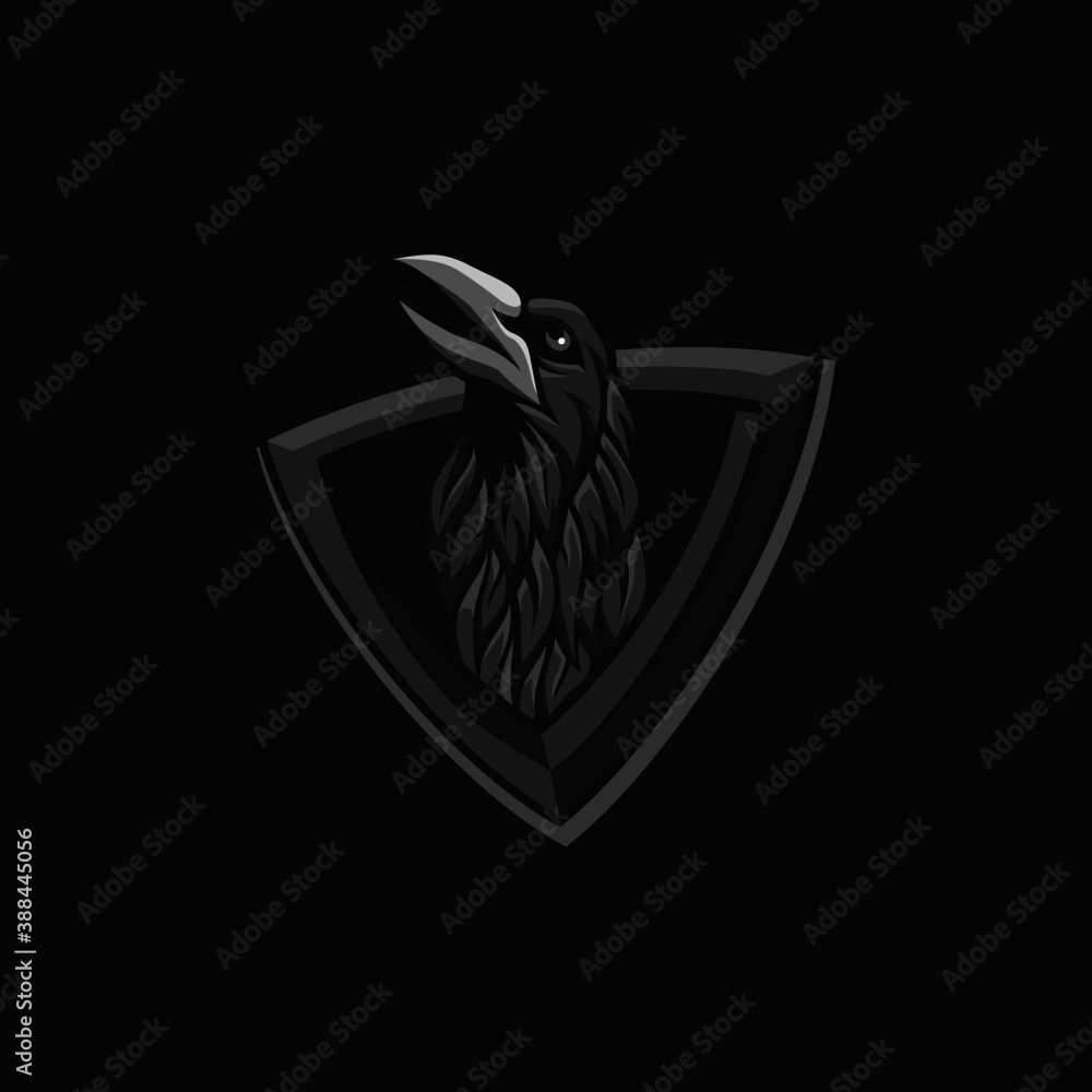 Fototapeta premium Raven Shield Logo