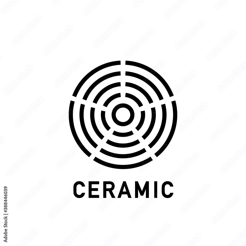 Ceramic icon, electric hob. Vector Ceramic icon, electric hob. Vector