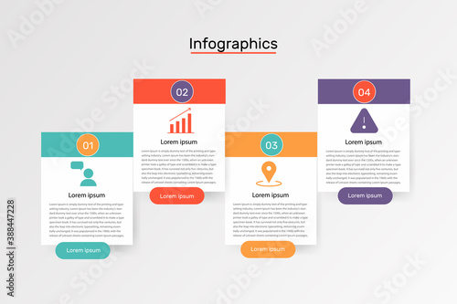 modern info graphics with pages vector design illustration