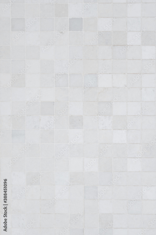 Background shot of white mosaic tile pattern as background. Background shot of white mosaic tile pattern as background.