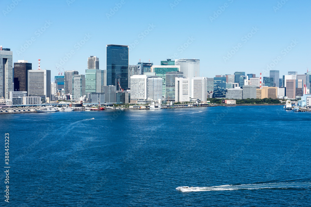 Fototapeta premium 東京レインボーブリッジから望むベイエリアの風景