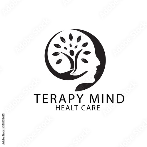 natural therapy mind for health logo designs simple modern