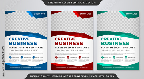 minimalist business flyer template with clean style and modern layout use for business ads ad leaflet