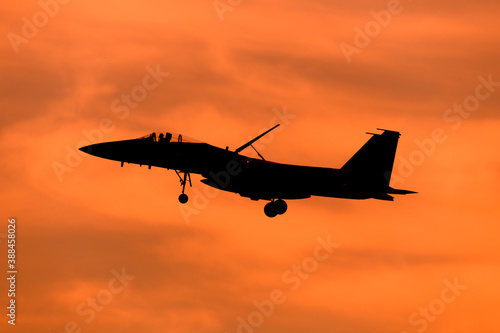 Photos 夕空にF-15