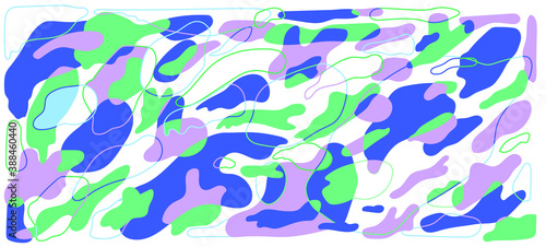 abstract pattern in Blue green purple color tone