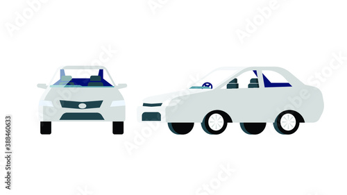 Car  front and side view