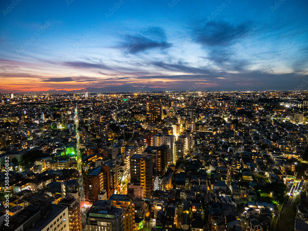 Obraz premium 【三軒茶屋・キャロットタワーより】東京都内・夜景